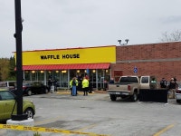Nashville Waffle House gunman Travis Reinking captured after... Waffle House shooter captured after huge manhunt and charged... 