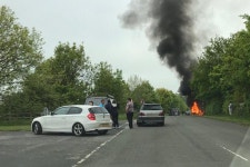 Tragic fireball car crash football ace Jlloyd Samuel had secret second wife in Iran | The Irish Sun Tragic fireball crash footie... 