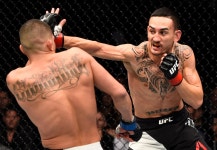 UFC chief Dana White wants Max Holloway to move up to lightweight citing ‘he’s too big for this weight' | The Irish Sun Dana... 