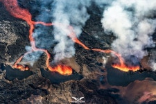 Hungry hippos, erupting volcanoes and Brighton Pier as you’ve never seen it before among the best drone pictures of the year... 