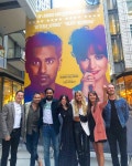 Eastenders Hetti Bywater, Ricky Norwood and Sam Strike reunite with Himesh Patel to celebrate his movie debut in Yesterday