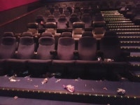 Cinema-goers forced to clean filthy Vue seats with their own hands after litter left everywhere Cinema-goers had to clean... 