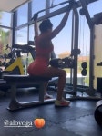 in skin-tight outfit for gym workout | The Irish Sun Georgina Rodriguez shows off her peachy bum in tight outfit for gym workout