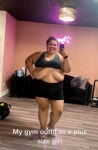 Im a plus-size gym baddie who wears underwear to the gym...trolls beg me to cover... to the gym - heres my simple response