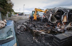 Mum and kids lucky to be alive after blaze engulfed their mobile home on anniversary of Carrickmines tragedy | The Irish Sun... 