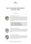 IWC 홈페이지에 소개된 새로운 인하우스 무브먼트들~~~ - IWC - TIMEFORUM