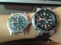 딥블루 썬다이버 43mm VS 해밀턴 카키필드 38mm - Vintage/ETC - TIMEFORUM