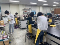반려동물대학 영양식품학과 중등 통합방과후학교 반려동물간식만들기 하계방학 1회차-고구마쿠키만들기 | 영양식품학과