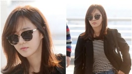 [T포토] 유리 횡단보도를 런웨이로 만드네~