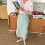 [A0818] 텐셀 V넥 소프트 푸딩 레이어드 루즈핏 무지 반팔 박스... 유니크온 ♡ [A0818] 텐셀 V넥 소프트 푸딩 레이어드 루즈핏 무지 반팔... 
