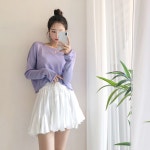 프릴 A라인 플레어 미니스커트팬츠 [H0886]1개만 사도 무료배송 ♡ 유니크온 ♡ 프릴 A라인 플레어 미니스커트팬츠 [H0886]