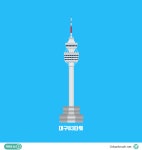 Daegu 83 tower illustration ai file free download -  Urbanbrush ENG