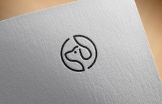 강아지 원 로고 일러스트 ai 다운로드 – 어반브러시 프로