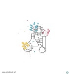 자연과학 일러스트 백터 ai 다운로드 Natural science vector - 어반브러시