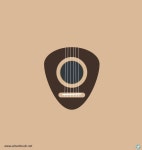기타 피크 로고 일러스트 ai 다운로드 download guitar peak logo - 어반브러시