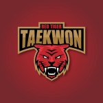 붉은 호랑이 태권도 로고 일러스트 ai 다운로드 download red tiger taekwondo logo - 어반브러시