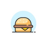 햄버거 아이콘 일러스트 백터 ai 다운로드 download hamburger icon Vector - 어반브러시