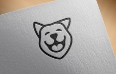 진돗개 미소 로고 일러스트 백터 ai 다운로드 download Jindo dog smile logo vector - 어반브러시