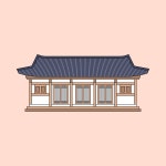 한옥 기와집 일러스트 ai 다운로드 download Hanok tile-roofed house vector - 어반브러시