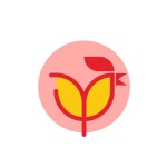 치킨 꽃 로고 아이콘 일러스트 백터 ai 다운로드 download chicken flower logo vector - 어반브러시