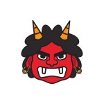 도깨비 얼굴 캐릭터 일러스트 백터 ai 다운로드 download Goblin face character - 어반브러시