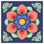 단청 꽃무늬 일러스트 ai 다운로드 download Dancheong flower pattern vector - 어반브러시