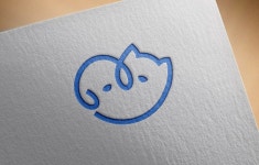 하트 사랑 강아지 고양이 동물병원 보호소 로고 일러스트 ai 다운로드 - 어반브러시