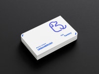 강아지 동물병원 애견미용실 B 타이포그래피 로고 일러스트 ai 다운로드 - 어반브러시