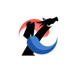 용인대 Y 태권도 발차기 로고 디자인 일러스트 벡터 다운로드 - 어반브러시