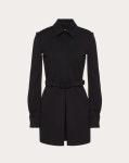  SHORT DRESS IN COMPACT INTERLOCK JERSEY for Woman | Valentino Online Boutique