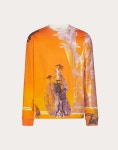 YELLOW CITY 프린트 스웻셔츠 남성  | Valentino 온라인 부티크