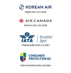 밴조선 장터 :: 구인/구직 > [블루버드여행사] 대한항공 에어캐나다 한국행 여름특가 블프세일!!