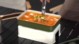 [솔캠필수템] 버너와 불판까지 가방 하나에 다 담은 컴팩트 요리도구 세트 by 은호정밀/(주)라온지엔와이 | wadiz [솔캠필수템] 버너와 불판까지... 