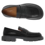 22S/S 메종마르지엘라 보바인 페니 러그솔 블랙 로퍼 - 워드로브 22S/S 메종마르지엘라 보바인 페니 러그솔 블랙 로퍼