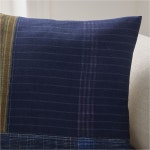 west elm 인디고 패치워크 쿠션커버_20x20(인디고)