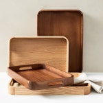 west elm 렉탱글러 라운디드 코너 트레이(애쉬)