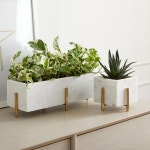 west elm 코린트 플렌터_（스몰,마블/메탈）