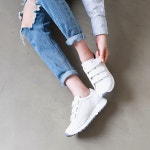 웨스트스타일 [쿠루] 여성 3.5cm 키높이 벨크로 스니커즈 G3450