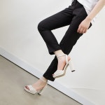 웨스트스타일 [쿠루] 여성 10.5cm 가보시 스트랩 샌들 힐 G2766