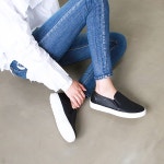 웨스트스타일 [쿠루] 여성 2.5cm 베이직 슬립온 G3251