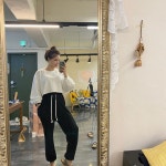 No1 여성복 쇼핑몰 진짜 예뿌네용 하이웨스트라인이라서 다리도 길어보이고 완전 만족스러워용 &gt;&lt; 블리뷰 - 윙스몰