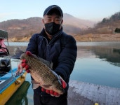 조황조행기 > 충주호조황속보 > 청풍신리낚시터 46.5cm 대물 조황입니다.
