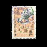 수집전문쇼핑몰 우문관 C0345-51 / 제1회 집배원의 날 집배원 사용제 68.6.1(발행익일). 국명미상 기념인 75%