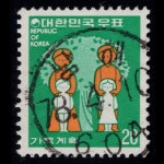 수집전문쇼핑몰 우문관 283(075) / 제1차선장보통 /부모와자녀 / 만월사용제 / 78.4.10 / 남해