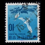 수집전문쇼핑몰 우문관 269(034) / 제2차그라비아 / 두루미(10원) / 만월사용제 /75.4.15 / 온양