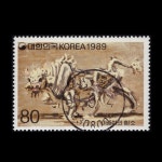 수집전문쇼핑몰 우문관 C1196(1) / 근대미술(제5집) 흰소 / 초일만월사용제 / 89.9.4 / 영월