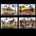 수집전문쇼핑몰 우문관 C2823-2826(7) / 한국의옛건축(서원) 기념우표 / 만월사용제 / (강원 홍천)양덕원 / 2021.4.21