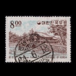 수집전문쇼핑몰 우문관 C0217(12) / 제1차 관광시리즈 기념우표 8원 1종 / 만월 사용제 / 64,6,18 / 전남(무안군)일로 /
