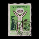 수집전문쇼핑몰 우문관 C0246(04) / 식량증산7년계획 / 만월사용제 / 65.5.23 / 전북(익산군)금마 /