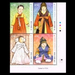 수집전문쇼핑몰 우문관 C2891-2894 / 한복의어여쁨 기념우표 / 명판 / 2021